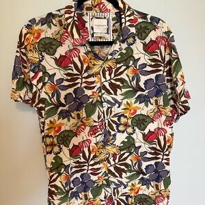 Denim & Flower Multicolor Floral Men's Shirt